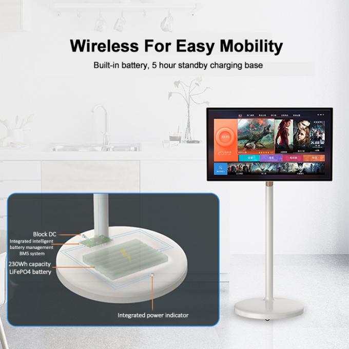 VETO 21.5/27/32 Inch Portable Touch Screen TV 350cd/M2 AC100-240V Capacitive Touch 4