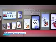 Touch Screen HD Digital Signage Display Wall Mount Big Size 70 Inch Multiple Language