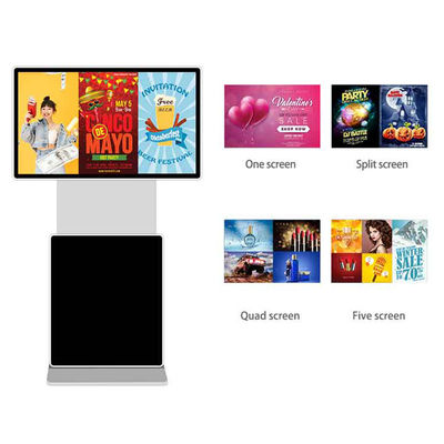 55 Inch Rotating Touch Screen Kiosk Display Lcd Advertising Vertical Interactive