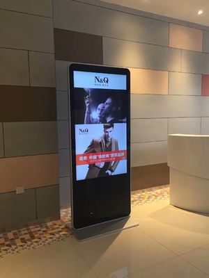 Floor Standing Digital Signage LCD Display 1920 X 1080 High Resolution With Android