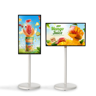 Interactive 32 Inch Stand By Me Smart Television In Cell Touch Game Monitor LCD Screen Movable TV