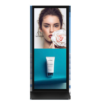 VETO 65 75 Inch Custom Size Full Screen Digital Signage 4k Indoor lcd Advertising Kiosk Vertical Totem