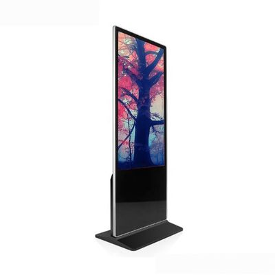 500 Cd/M2 Brightness Floor Standing Touch Screen Kiosk , Freestanding Digital Signage
