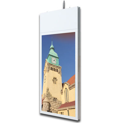 Customized Color Hanging Digital Signage Explosion Proof Glass For Window Advertising