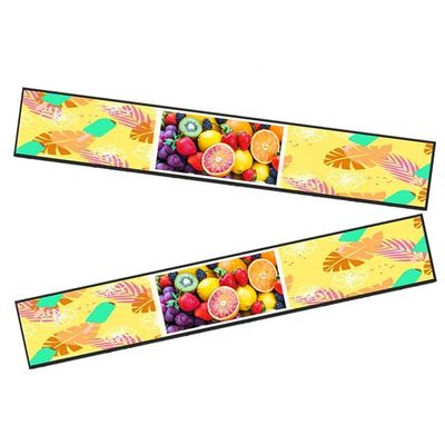 Stretched Bar LCD Display Android 47.6  Inch Indoor Shopping Center 1920* 360