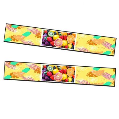 VETO 23.1 27 29 Inch Indoor Shelf Edge Stretched Bar Display Ultra Thin Digital Signage Screen