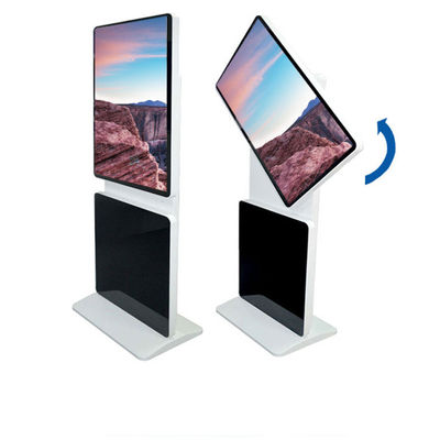 55 Inch PC Rotating Kiosk Display Touch Screen Aluminum Frame 178 Degree Viewing Angle