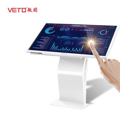 1080P Full HD Floor Standing Touch Screen Kiosk , Interactive Digital Signage Kiosk
