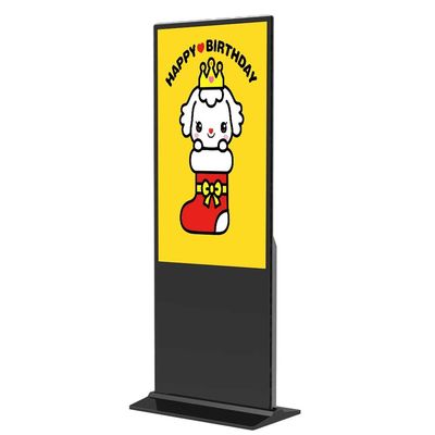 1920×1080 350cd/m2 Floor Standing Lcd Display 49in