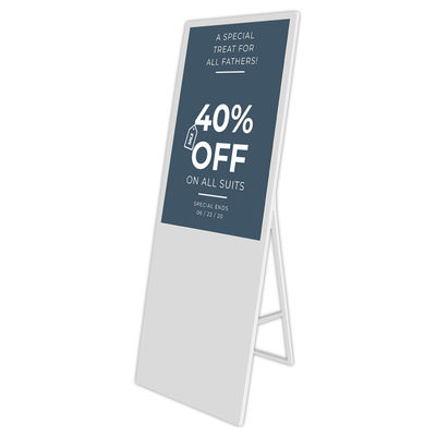 VGA Foldable LCD Advertising Digital Signage 450cd/m2 Full HD Monitor