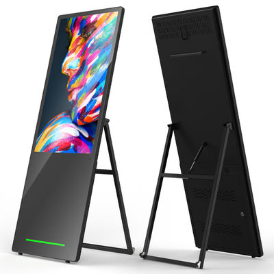 12 Hours Duty Time Portable LCD Digital Signage With 60Ah Battery